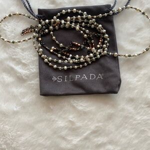 Silpada pearl and seed bead necklace